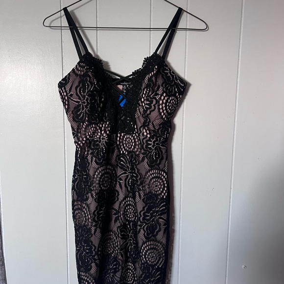 Chocolate Black Lace Dress - Picture 1 of 5